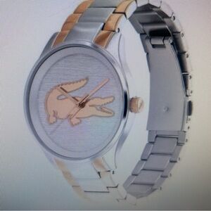 Silver and Gold Lacoste Watch stainless steal new